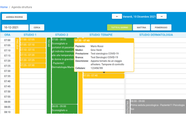 Software studio medico agenda